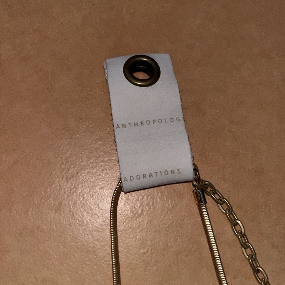 Anthropologie Adorations Gold Necklace NEW - Picture 3 of 5